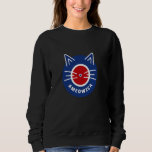 Ameowica Funny Cat - Patriotic American Flag USA 4 Sweatshirt<br><div class="desc">Ameowica Funny Cat - Patriotic American Flag USA 4th July</div>