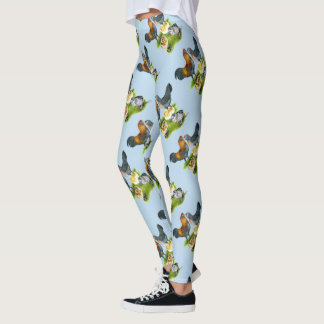 Ameraucana Chicken Family Leggings