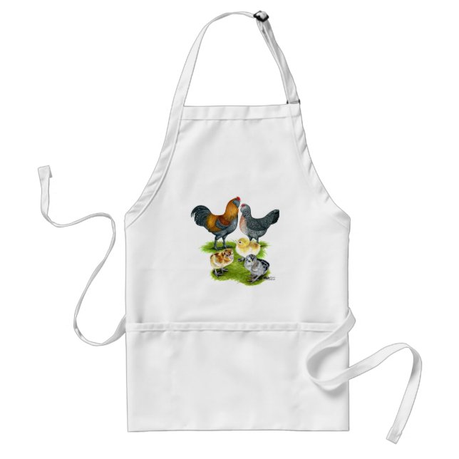 Ameraucana Chicken Family Standard Apron (Front)