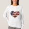 Amercan Heart Flag Love USA