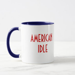 AMERCAN IDLE MUG w/U.S. Flag