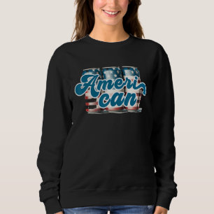 Ameri can  4th of july Sublimation 3 Sweatshirt