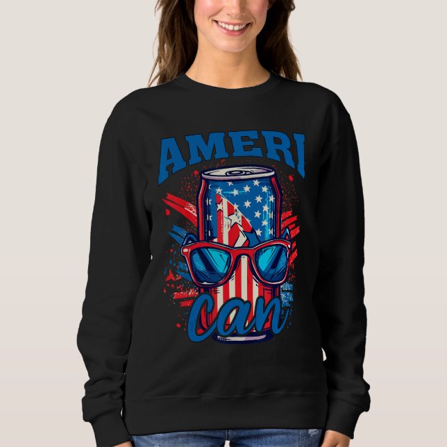 Ameri can  4th of july Sublimation 4 Sweatshirt (Front)
