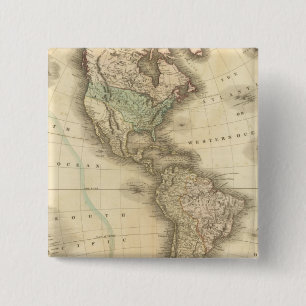America 10 15 cm square badge