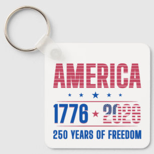 AMERICA 1776 2026 250 years freedom Key Ring