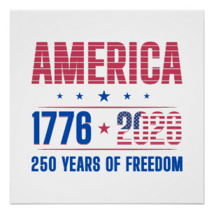 AMERICA 1776 2026 250 years freedom Poster
