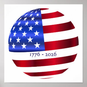 AMERICA 1776-2026 USA FLAG POSTER