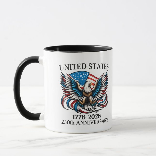 America 1776 Coffee Mug – USA 250th Anniversary  (Left)