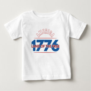 AMERICA 1776 LAND OF THE FREE BABY T-Shirt