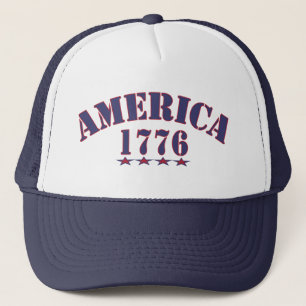 America 1776 Patriotic Pride Commemorative Trucker Hat