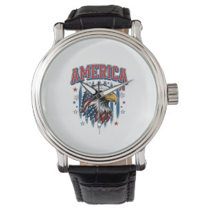 America 1776 Vintage Eagle Patriotic Shirt Design_ Watch
