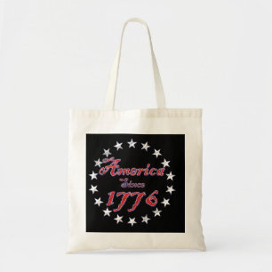 America-1776-White-disperssed.png Tote Bag