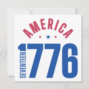 AMERICA 1776 year of freedom  Invitation