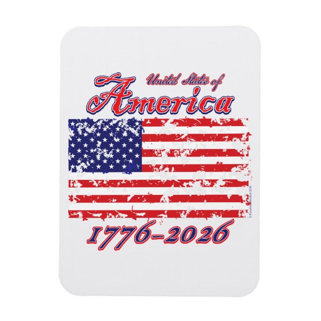 America 250 1776-2026 magnet (Vertical)
