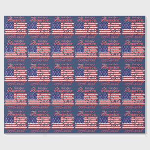 America 250 1776-2026 wrapping paper