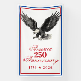 America 250 Anniversary Bald Eagle Banner