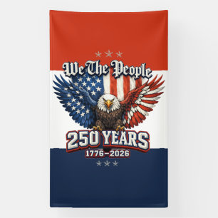 America 250 Anniversary Eagle Emblem  Banner