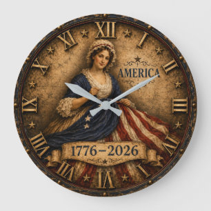 America 250 Anniversary  Large Clock