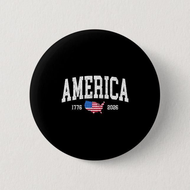 America 250 anniversary of independence 250thAmeri 6 Cm Round Badge (Front)