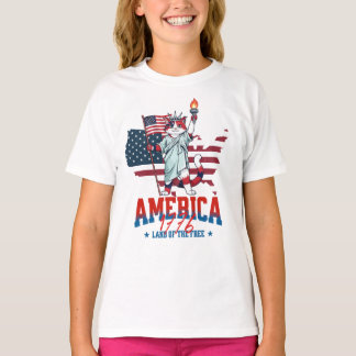 America 250 Anniversary Patriot Cat T-Shirt