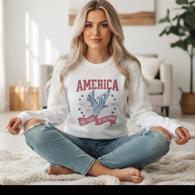 America 250 Anniversary | Patriotic Bald Eagle T-Shirt (Celebrate 250 Years of Freedom – America’s Patriotic Bald Eagle Shirt for July 4, 2026)