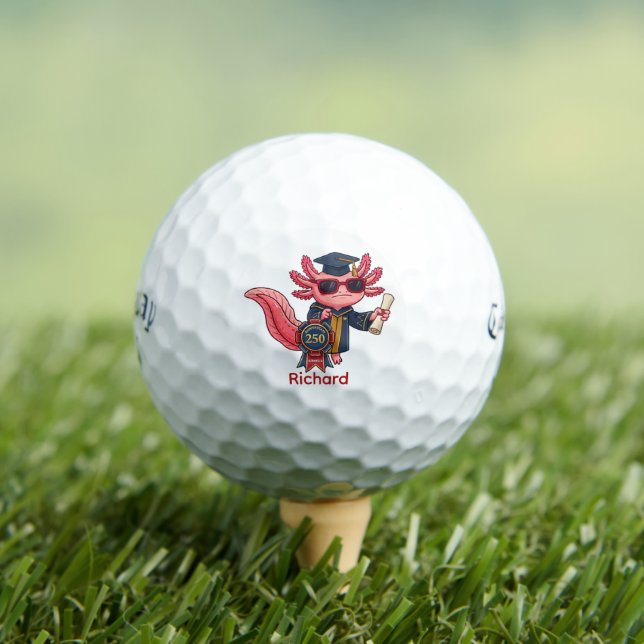 America 250 Axolotl Golf Ball Monogram Gift (Insitu Tee)