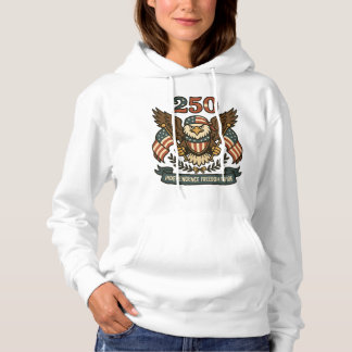 America 250 Bald Eagle Patriotic  Hoodie
