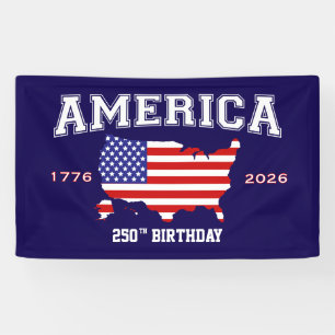 America 250 Birthday 1776-2026 Banner