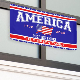 America 250 Birthday 1776-2026 Banner