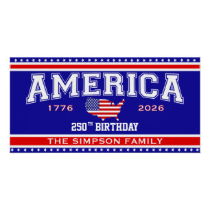 America 250 Birthday 1776-2026 Poster