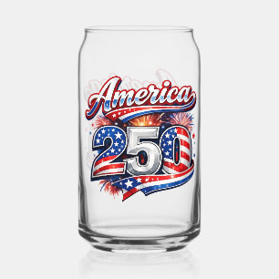 America 250 can glass