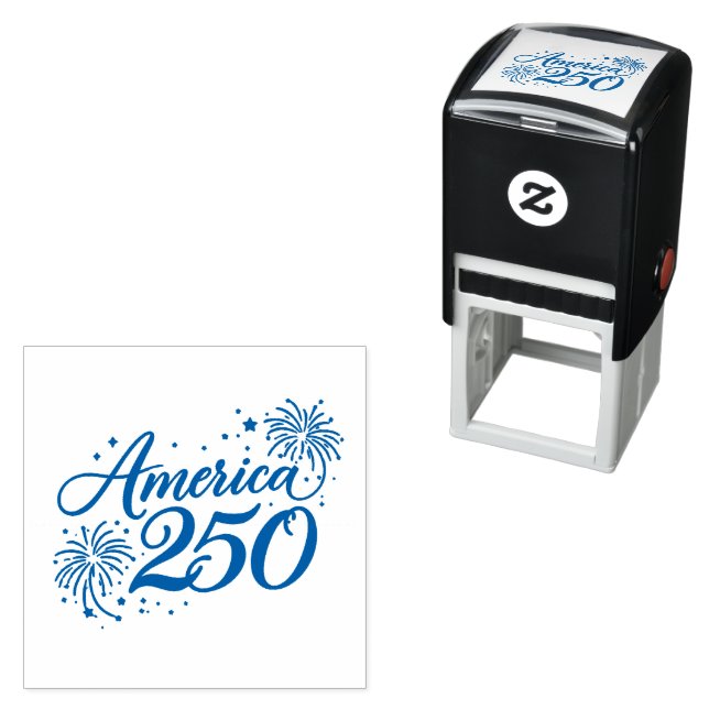 America 250 Commemorative Celebration Art – 250th  Self-inking Stamp (In Situ)