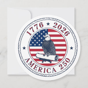America 250 Commemorative Eagle Seal – 1776-2026  Invitation