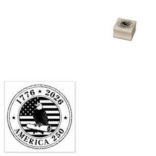 America 250 Commemorative Eagle Seal – 1776-2026  Rubber Stamp
