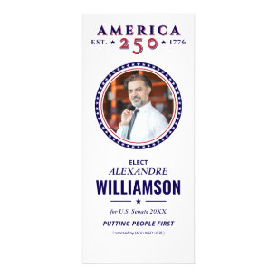 America 250 Democratic Political Outreach Campaign Rack Card