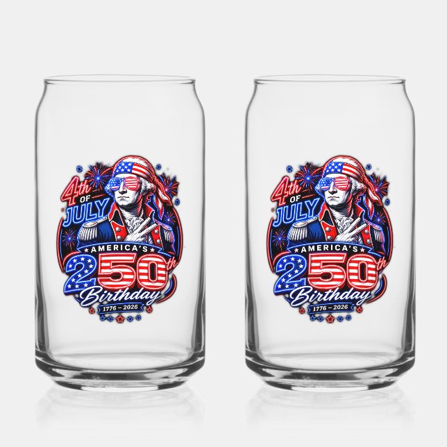 America 250 Deuce Can Glass (Front)