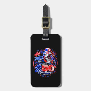 America 250 Deuce Luggage Tag