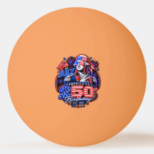 America 250 Deuce Ping Pong Ball