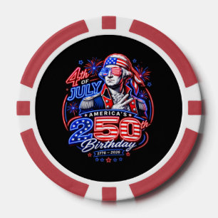 America 250 Deuce Poker Chips