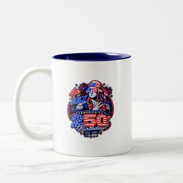 America 250 Deuce Two-Tone Coffee Mug (Left)