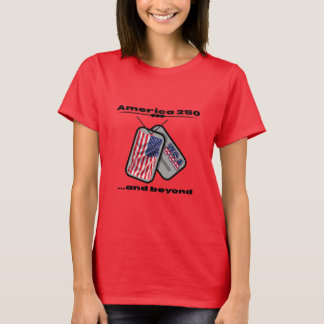 America 250 | Dog Tags | USA Flag | Patriotic Tee