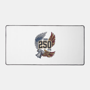 America 250 Eagle Wings 2026 Patriotic Design_1 Desk Mat