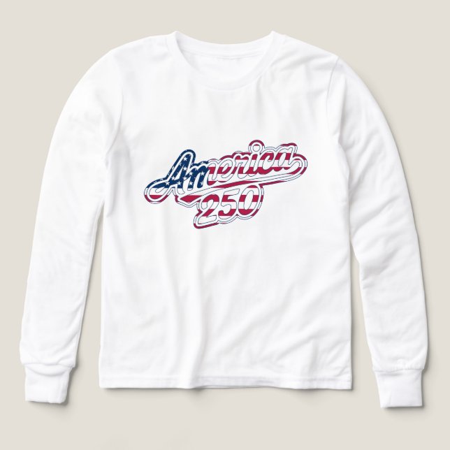 America 250 Flag Script Semiquincentennial Design (Design Front)