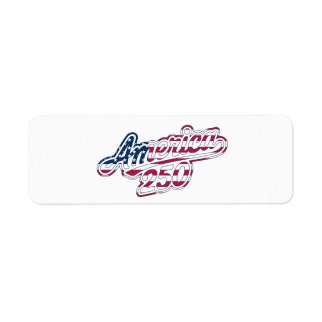 America 250 Flag Script Semiquincentennial Design (Front)