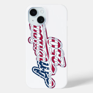 America 250 Flag Script Semiquincentennial Design iPhone 15 Case