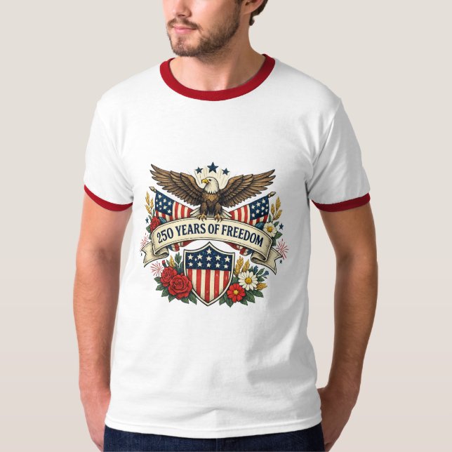 America 250 Freedom Eagle Tee (Front)