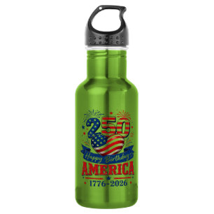 America 250 Happy Birthday Patriotic Celebration 532 Ml Water Bottle