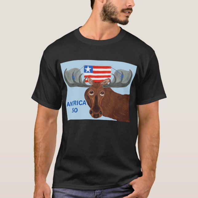  America 250 Moose T-Shirt (Front)