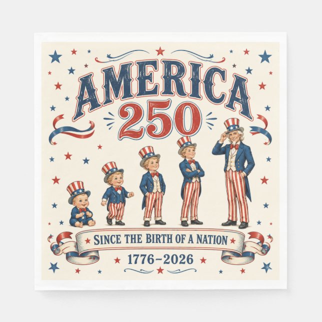 America 250  napkin (Front)