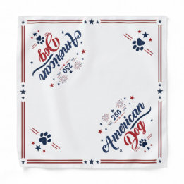 America 250 Patriotic Dog Bandanna (Small)